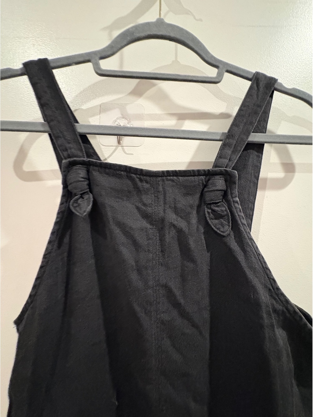 NWT Old Navy Black Cotton Overalls Girls Overalls Medium Size